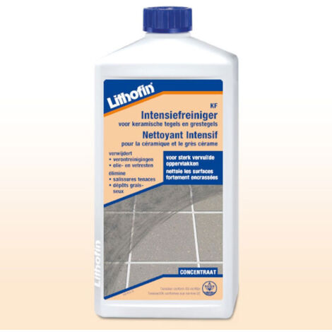 KF Nettoyant Intensif - Nettoyant alcalin pour le grès cérame et la céramique - Lithofin - 5 L