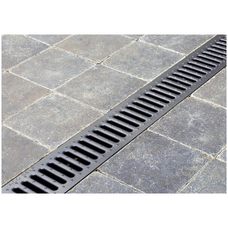 Grilles - Gala-G100 - ACO - 1 m Acier galvanisé avec coating anthracite