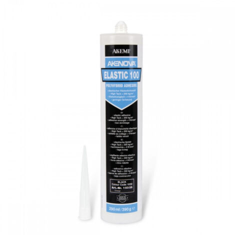 Akenova elastic 100 - Adhésif monocomposant - Akemi - Cartouche de 290 ml Gris