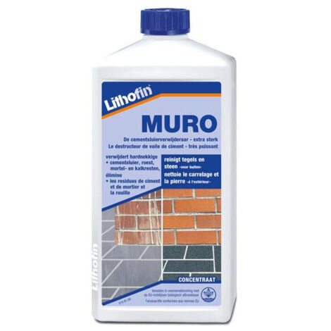 MURO - Nettoyant acide pour voile de ciment épais - Lithofin - 5 L