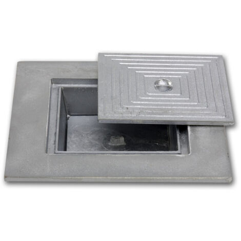 Couvercle d'inspection à double fond en aluminium coulé - LINE ECO -   70 x 70 cm