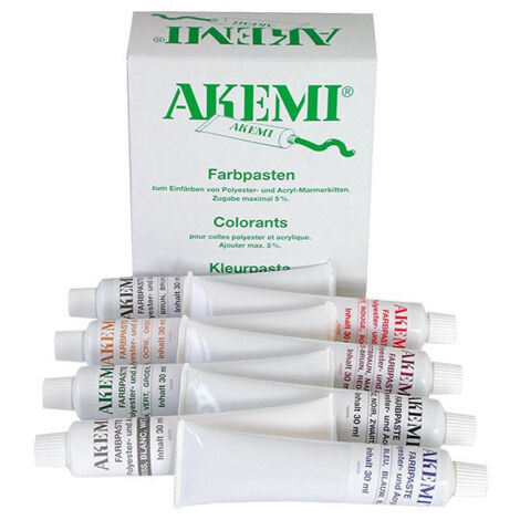 Pâtes colorantes - Polyester - Akemi - Assortiment