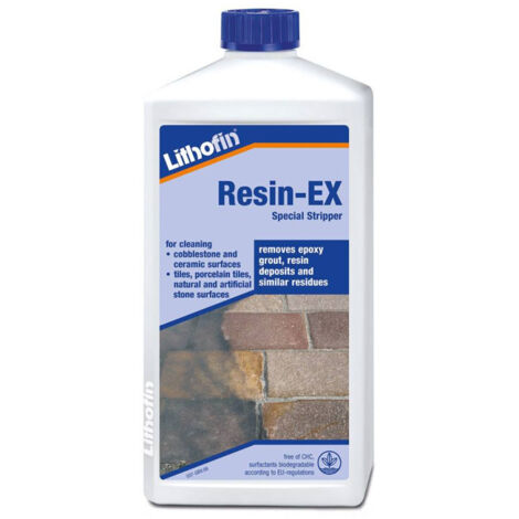 Resin-EX - Nettoyant acide et solvanté pour le décapage spécial- Lithofin - 1 L