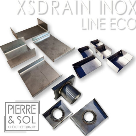 Accessoires pour caniveau XSDRAIN INOX EASY - LINE ECO -         Pièce de raccord 2-3XS 65