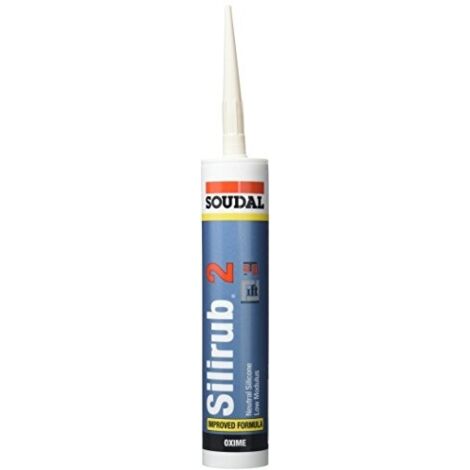 Silirub 2 - Mastic silicone neutre - Soudal - Cartouche de 290 ml Ton pierre