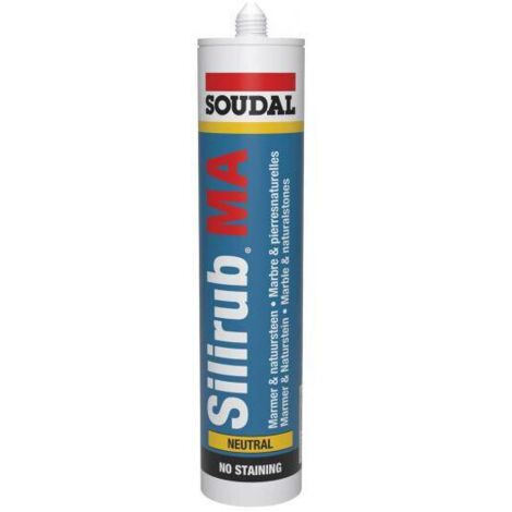 Silirub MA - Mastic silicone spécial neutre - Soudal - Cartouche de 310 ml RAL 7016 - Gris anthracite