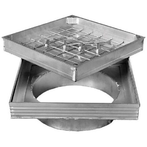 Couvercle à carreler étanche pour tuyau PVC - Tube Light Line - LINE ECO - 40 x 40 cm 60 mm