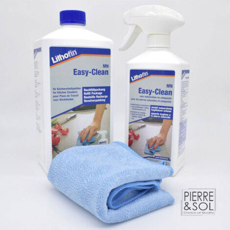 MN Easy-Clean Kitchen Care Set - Set pour l'entretien quotidien des plans de travail de cuisine - Lithofin