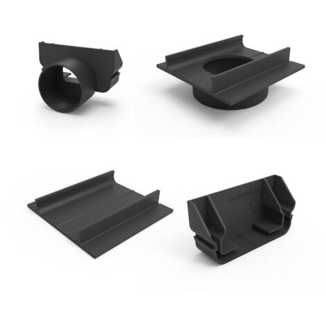 Accessoires pour caniveaux StarDrain 3XS - MINI - LINE ECO -         About avec sortie de Ø 40 mm