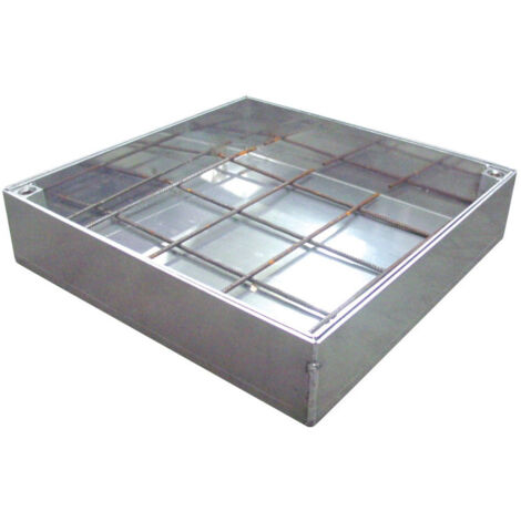 Couvercle à paver PROMO en aluminium - 50 x 50 cm 80 mm
