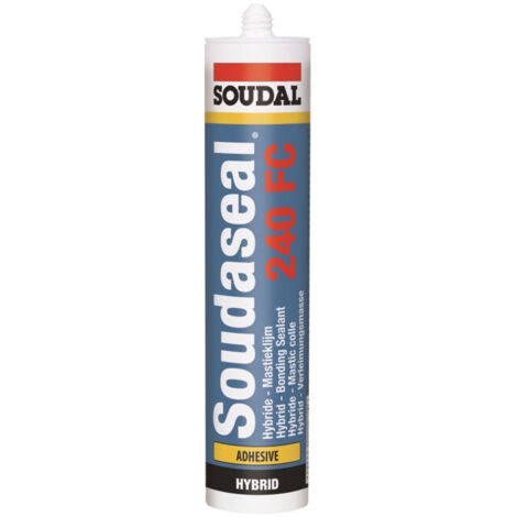 Soudaseal 240FC - Mastic colle polymère hybride EC 1 PLUS - Soudal - Cartouche de 290 ml Noir