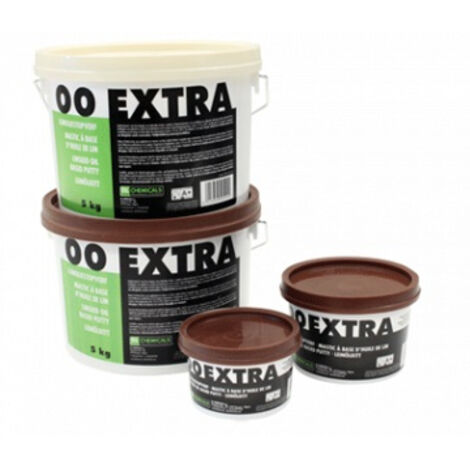 00 Extra - Mastic à base d'huile de lin pour le vitrage simple - DL Chemicals - 1 kg (1/2)