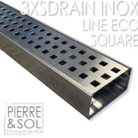 Caniveau Inox Hauteur 3,5 cm - 3XSDRAIN INOX - LINE ECO - Caniveau de 50 cm