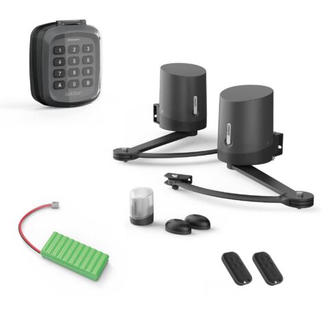 Kit Motorisation pour portail à battants Avidsen ORANE510 + Clavier à code + Batterie de secours (1/5)