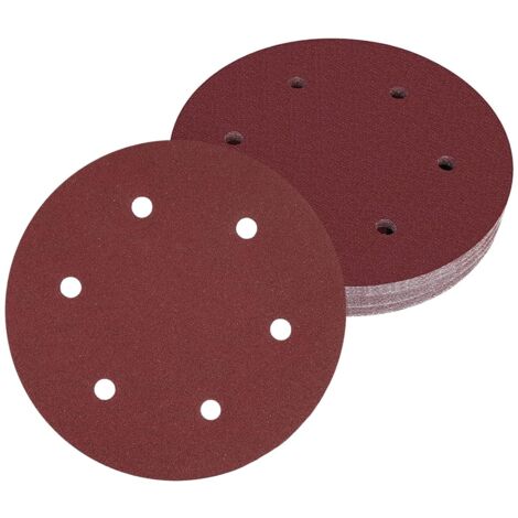50 Pièces 150mm disques abrasifs Disque de Ponçage Disques Abrasifs 2000 Grain Idéal pour Poncer/Polir/Dérouiller pour ponceuse excentrique de 6 trous (1/5)