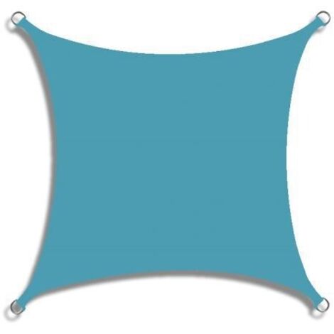 Voile d'Ombrage Rectangulaire Imperméable,Polyester Oxford Protection UV 95 %,Indéchirable,Protection Solaire d'Extérieur pour Jardin,Balcon,Terrasse,Patio,Camping(lac bleu,3x4m) GROOFOO (1/5)