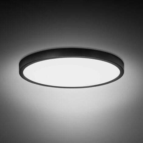 Ineasicer – Plafonnier LED 20W étanche IP54 – Lumens 1700 – Blanc naturel 5000K – Pour salle de bain, cuisine, salon, garage Ø23x3cm - 1700LM (1/5)