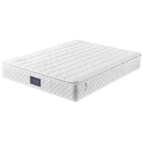 Matelas à ressorts, matelas en mousse froide 7 zones, noyau à ressorts ensachés, 140x200cm, 100% Oeko-Tex testé pour les substances nocives, revêtement matelassé en microfibre, 100 nuits de sommeil d' (1/5)