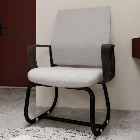 Cadeira de escritório ergonômica com suporte lombar e encosto de malha respirável - ideal para casa e trabalho (1/5)