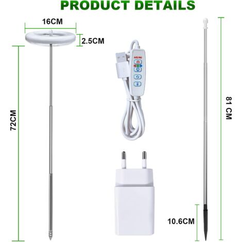 Mumisuto Lampe Horticole LED 72 LEDs - Lampe De Plante Réglable 4 Têtes Avec Minuterie 3/9/12H, 10 Niveaux Luminosité, 3 Modes Spectre