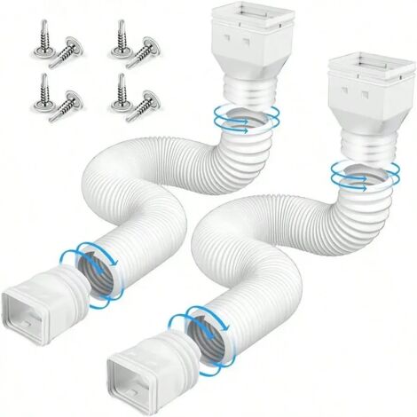 Rallonge Flexible Pour Gouttière, Tuyau De Drainage Extensible 50 147cm Pratique Et Durable 92457477