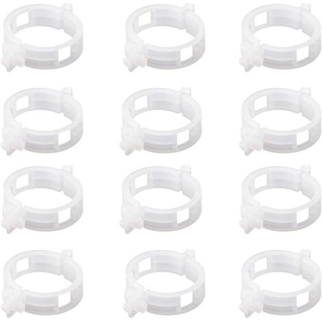 Plante Clips Support de Plantes pour Légumes Tomates et Plants de Vignes Lot de 100 Pinces à Plantes en Plastique Blanc Réutilisables pour Petites et Grandes Pousses et Plantes Grimpantes (1/5)