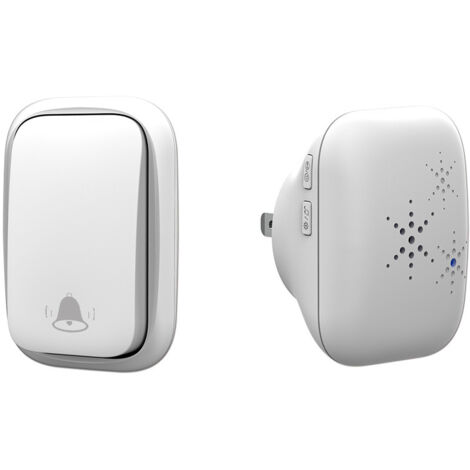 Lauwexe – Sonnette sans fil extérieure étanche IP68 – Auto-alimentée – Résiste à la neige et à la pluie – Portée étendue pour installation facile