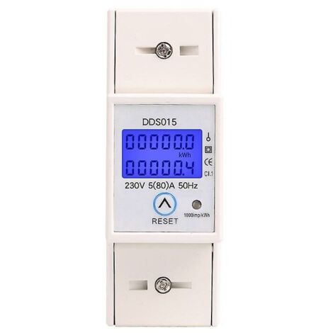 YIDOMDE Compteur électrique monophasé 5-80 A 230v 50hz Compteur d'énergie électrique numérique (1/5)