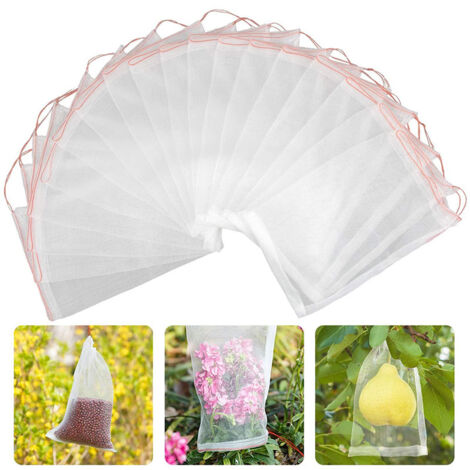 AIDUCHO Sachets De Protection Pour Plantes, 50pcs Jardin Fruits Barrière Housse Sacs Pour Raisin Fig Fleur De Graine Légumes Protection Contre Les Insectes Moustique Bug-35x25cm (1/5)