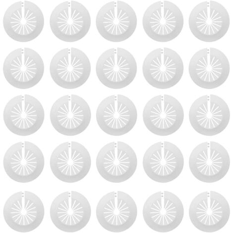 30 Pcs Radiateurs De Tuyau En Plastique Cache Tuyau Radiateur Rosaces Simples Rosace Radiateur Cache Tuyau Manchons De Tuyaux Pour Les Tuyaux De 14-29 Mm(Blanc) (1/5)
