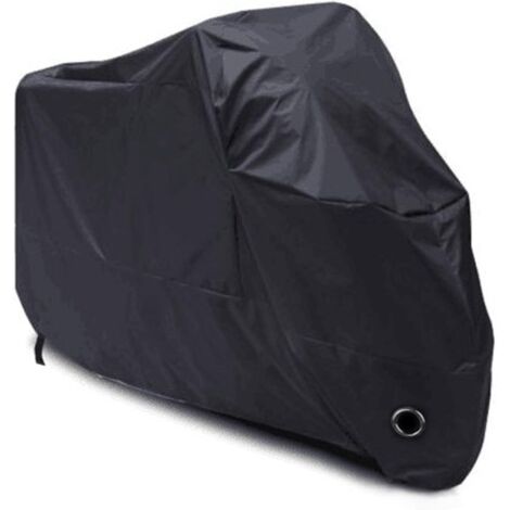 Housse De Protection Pour Moto Imperméable, Résistant Au Froid Et Intempéries 190t Noir Protège De La Poussière - M 200x90x100cm