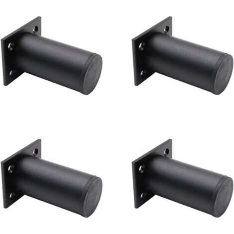 AIDUCHO 4 Pieds De Meubles Réglables Noir Mat , En Alliage D'aluminium 38x80 Mm, Pieds De Meuble Tv Pour Table Basse D'armoire, Pied De Support Pour Canapé De Meuble (1/5)
