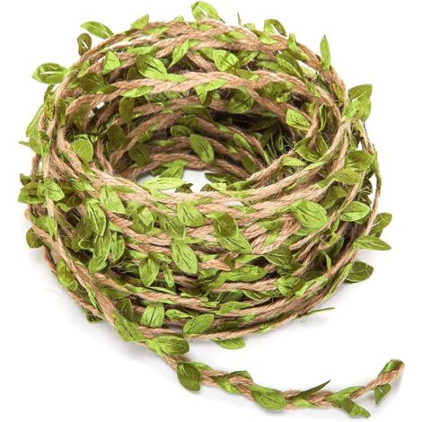 Guirlande à Feuilles Artificielles - 20M - DéCoration Murale Rustique en Feuillage Artificiel Style Liane De Jungle pour Jardin ou Mariage GROOFOO (1/5)