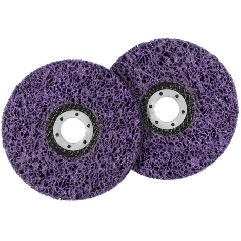 Disque Abrasif pour Meuleuse d’Angle 2 Pcs Disque de Nettoyage en Acier Inoxydable 125mm Disque de Nettoyage Abrasif pour Enlever la Rouille de la Peinture Accessoire de Meuleuse d’Angle GROOFOO (1/5)