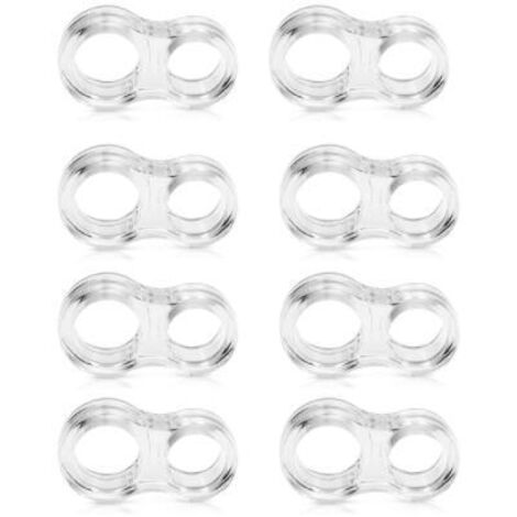 Butoir de porte Gel de silice transparent poignée de porte tampon Protection murale poignée de porte pare-chocs murs meubles de protection (8 pièces) GROOFOO (1/5)
