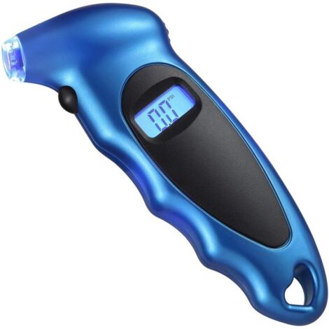 Digital Pneu Pression manomètre Voiture Camion Pneu Pression Checker rétro-éclairé LCD et antidérapant Grip (1/5)