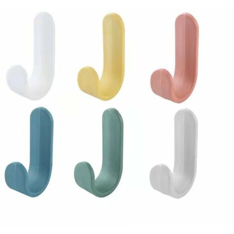 YIDOMDE 6 pièces de crochet porte-serviettes, crochet de salle de bain porte-serviettes de salle de bain cuisine bureau porte-manteau enfants, crochet mural en acier inoxydable (1/5)