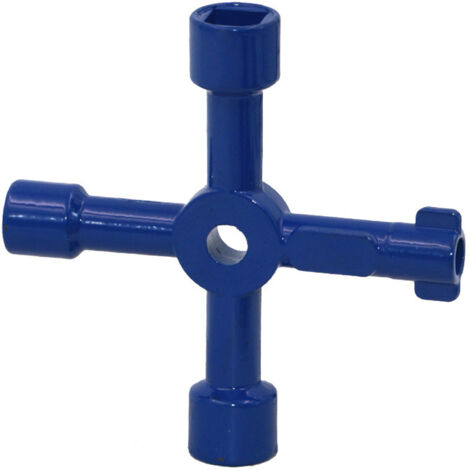 MS134 Clé 4 branches pour compteurs 70 mm coloris aleatoires GROOFOO (1/5)