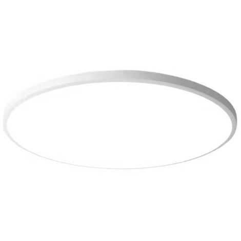 YIDOMDE Plafonnier LED 40W Dimmable, Plafonnier Panneau Rond, Ø38cm, Lumière Blanche, Bord Blanc (1/5)