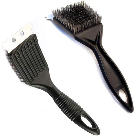 Rosse Nettoyante Pour Métal Barbecue Brosse Métallique Barbecue En Acier Inoxydable Brosse Nettoyante Barbecue En Acier Inoxydable En Métal Brosse à Poils En Acier Inoxydable Avec Grattoir 2 Pièces (1/5)