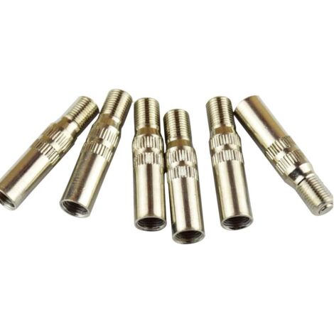 SOEKAVIA Adaptateur D'extension de Valve de Pneu Extensions de Tige de Capuchon de Valve D'extension de Valve de Pneu Capuchon de Valve Laiton MEX39 pour Voitures, Motos, véhicules légers 6 pièces (1/5)