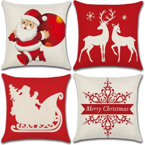 Taie d'oreiller en coton et lin,imprimée d’une fleur colorée,pour coussin de canapé,coussin GROOFOO (1/5)