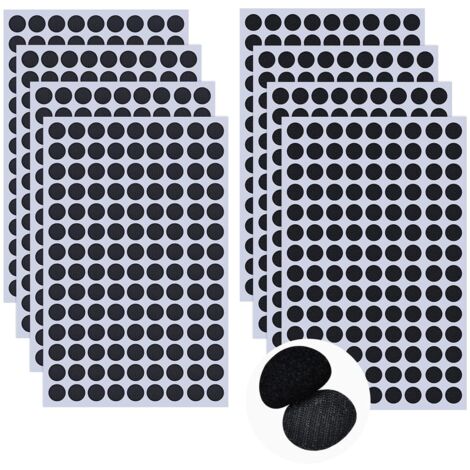 GROOFOO Scratch Autocollant Rond 8mm,1008 pièce Scratch Autocollant Double Face, Bande Agrippantes Adhésives Puissant Hook Loop Rubans pour Ménage, Bricolage Et l'artisanat (1/5)