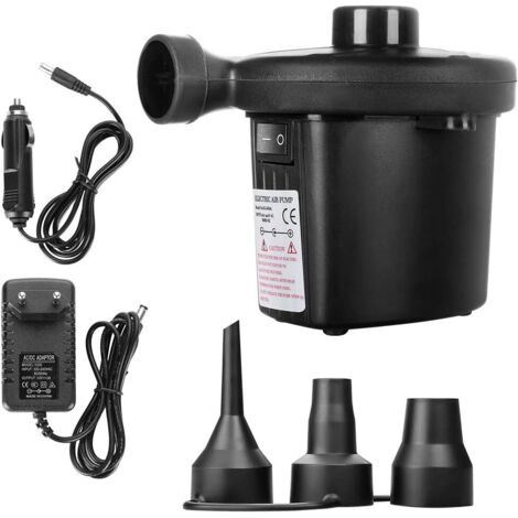 Gonfleurs et pompes électriques Pompe à Air Électrique, 2 en 1 Gonfleur Degonfleur Electrique Pompe À Air Portable Rapide Gonfleur Électrique avec 3 Buses pour Matelas Gonflable pour Matelas,lit à Ea (1/5)
