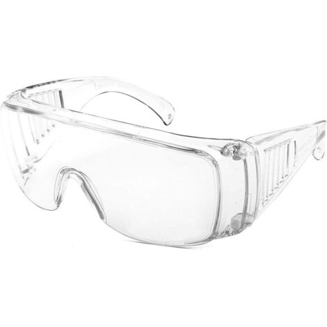 Lunettes de Protection Transparentes Protègent Les Yeux Pendant à l’épreuve du Vent, du Sable et du Brouillard,Contre Les Rayons Ultraviolets et Contre Les Projections de Liquides-Fei Yu (1/4)