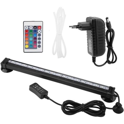 GROOFOO Lumière d'Aquarium LED Poisson Lampe Tube Etanche Aquarium Couleur Lumière Submersible d'Aquariophilie (31cm EU Plug) (1/5)