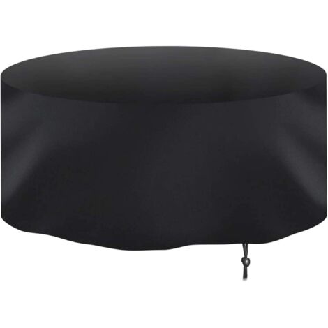 YIDOMDE Meubles De Jardin Housse Rond Jardin Table Housse Imperméable Résistant Circulaire Patio Extérieur Meubles Tente Housse Anti-UV Dîner Chaise Table Housse Anti-poussière Ø148x60cm (1/5)