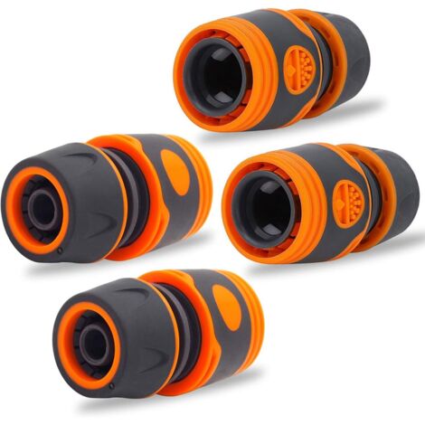 YIDOMDE Raccord pour tuyau, 1/2" Raccord pour tuyau, pour connecter des tuyaux Outils de jardinage Raccord pour tuyau Kit de 4 pièces pour tuyau, bypass, raccord rapide premium (1/5)