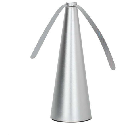 GROOFOO Ventilateur anti-mouches portable 1 pièce pour les repas intérieurs et extérieurs en gardant les mouches loin de la nourriture - Argent GROOFOO (1/4)