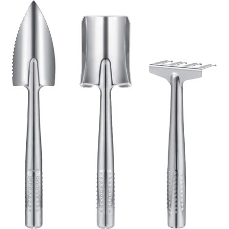 3 Pièces Kit Jardinage,Outils de Jardin en Acier Inoxydable,Mini Outils de Jardinage pour Adulte Enfant GROOFOO (1/5)